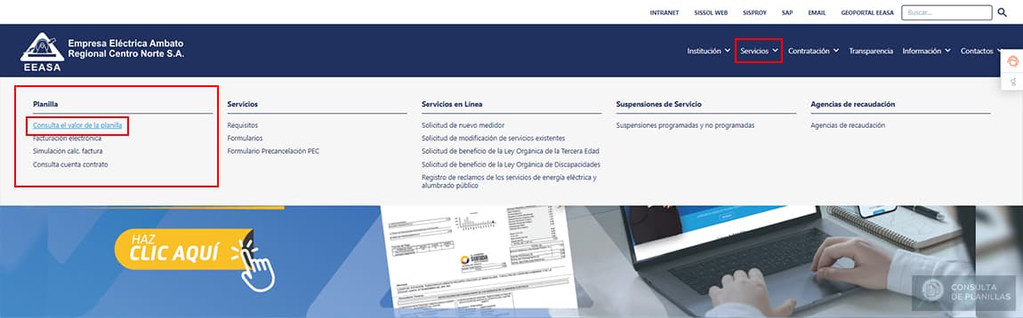 Guía paso a paso para consultar la planilla de luz de EEASA