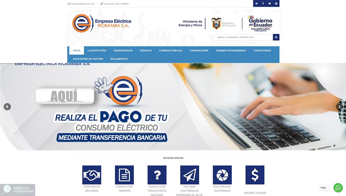 Guía paso a paso para consultar la planilla de luz de EERSA