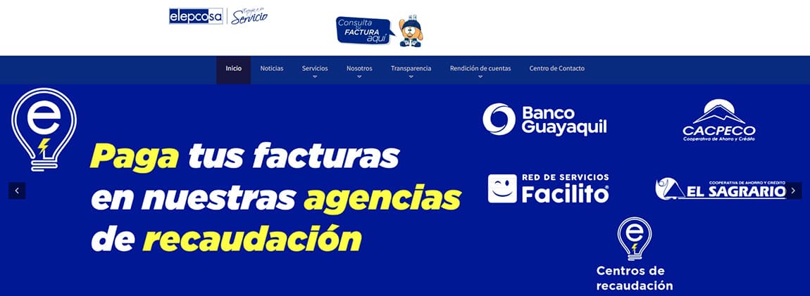 Guía para consultar la planilla de luz de ELEPCO