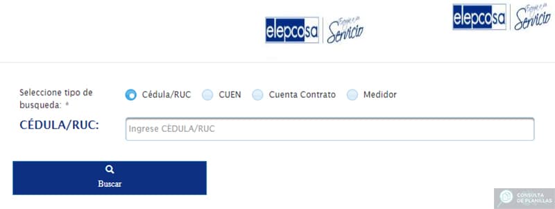 Guía para consultar la planilla de luz de ELEPCO