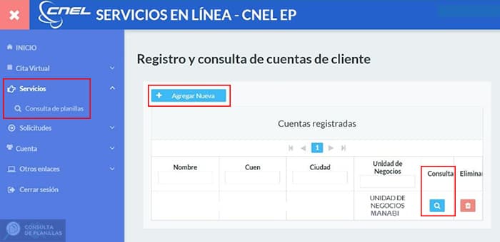 Guía para consultar la planilla de luz en Portoviejo