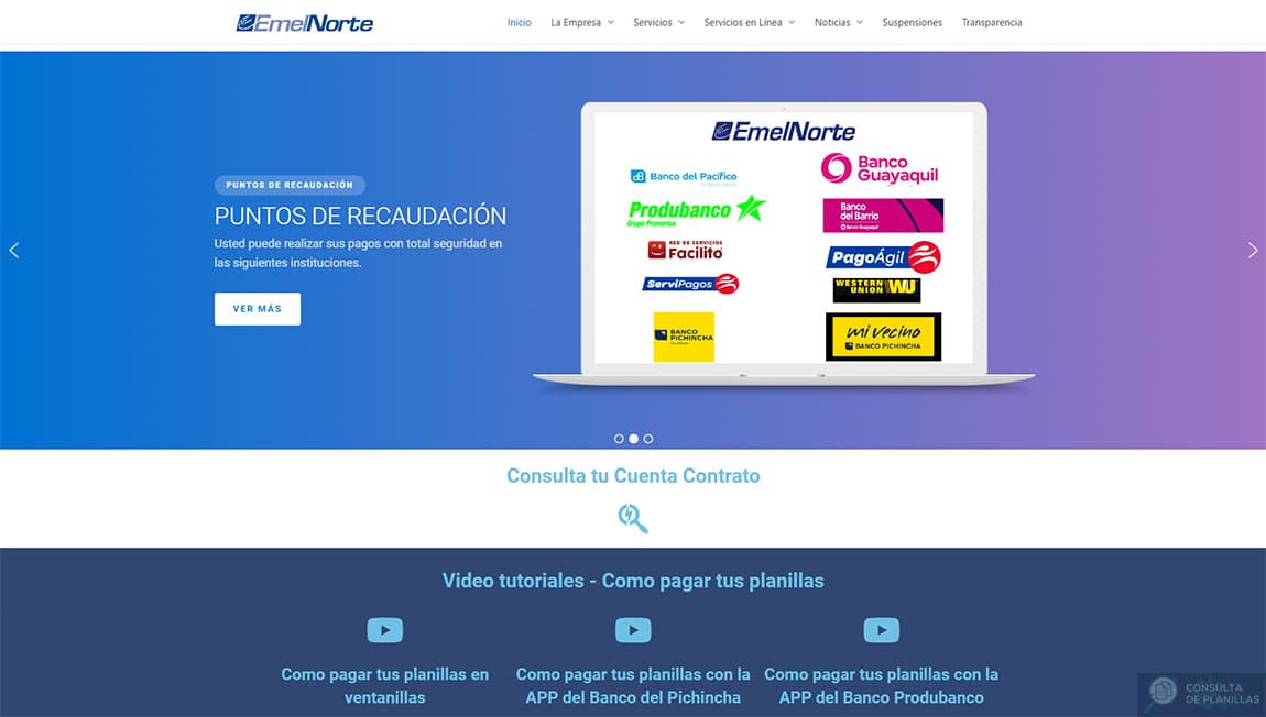 Guía para consultar la planilla de luz en Tulcán