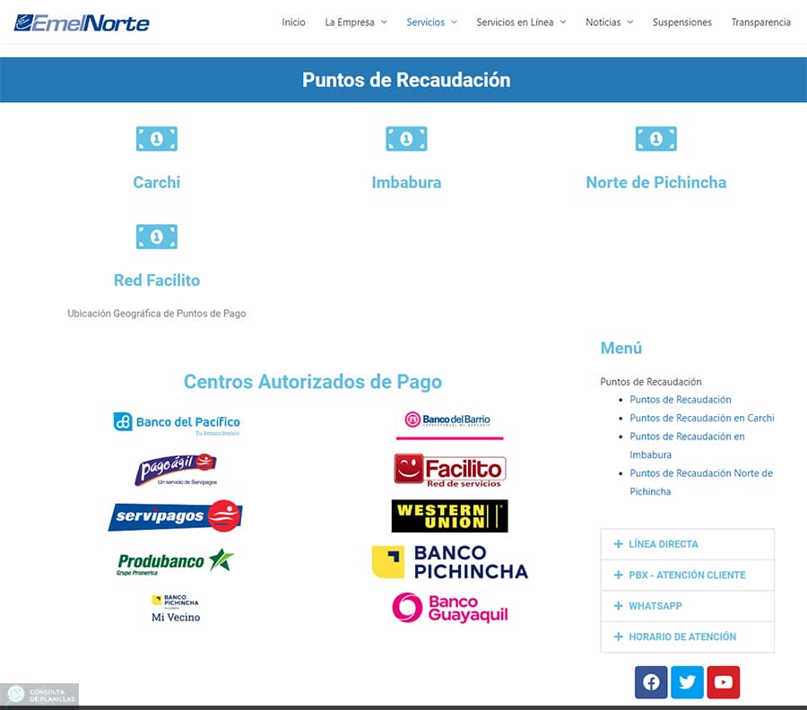 Cómo y dónde pagar la planilla de luz en Ibarra