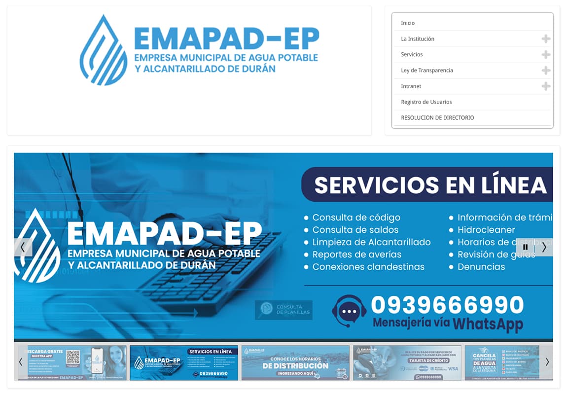 Guía paso a paso para consultar la planilla de agua en Durán