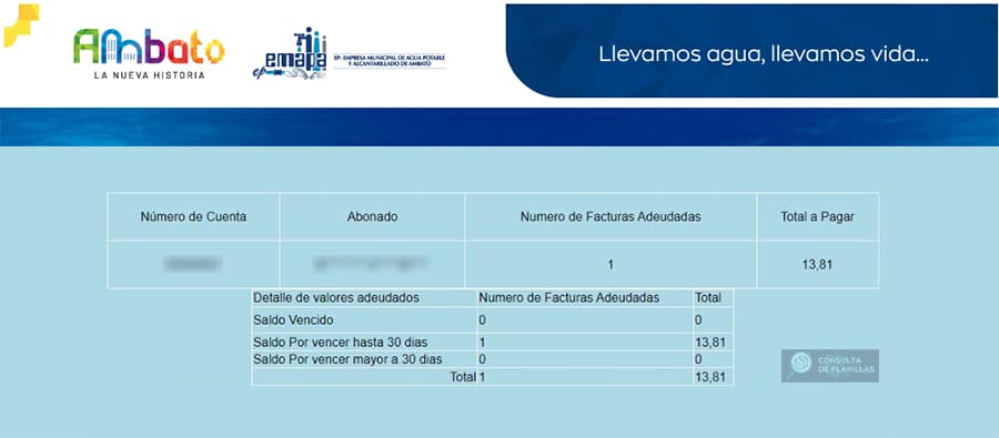 Guía para consultar la planilla de agua de EMAPA