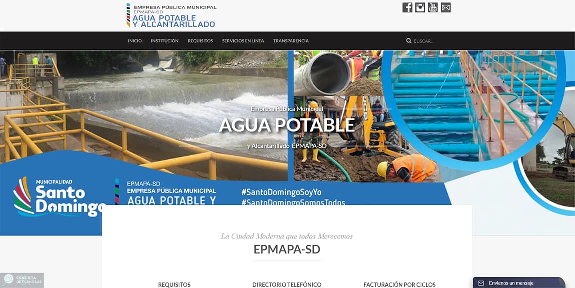 Guía paso a paso para consultar la planilla de agua de EPMAPA-SD