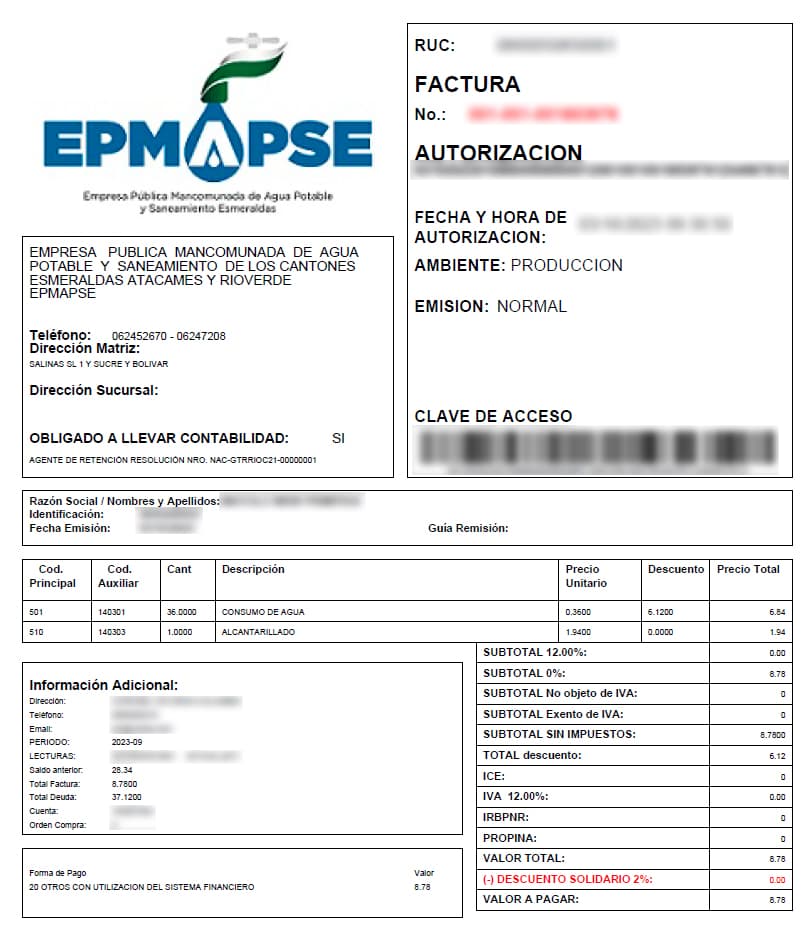 Guía paso a paso para consultar la planilla de agua de EPMAPSE