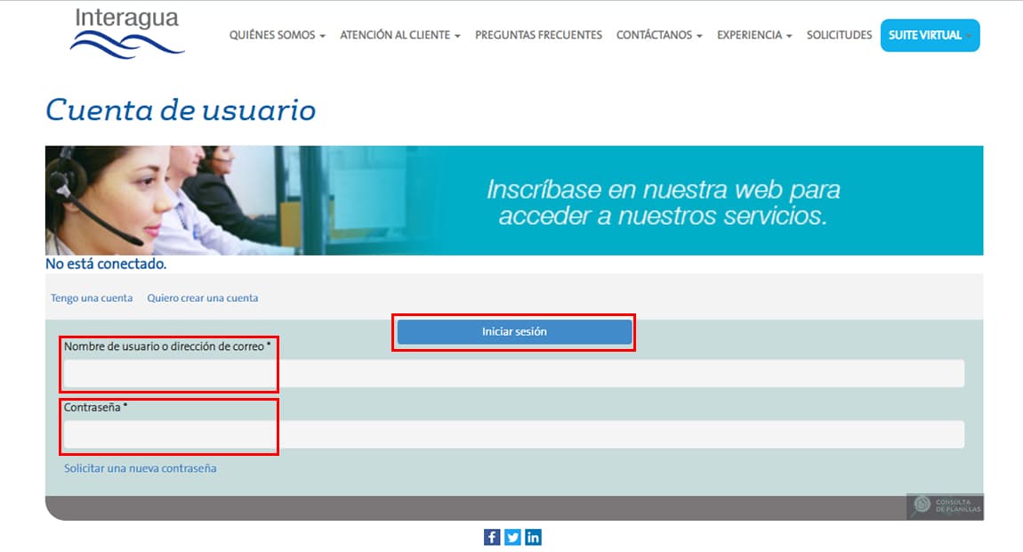 Guía paso a paso para consultar la planilla de agua de Interagua