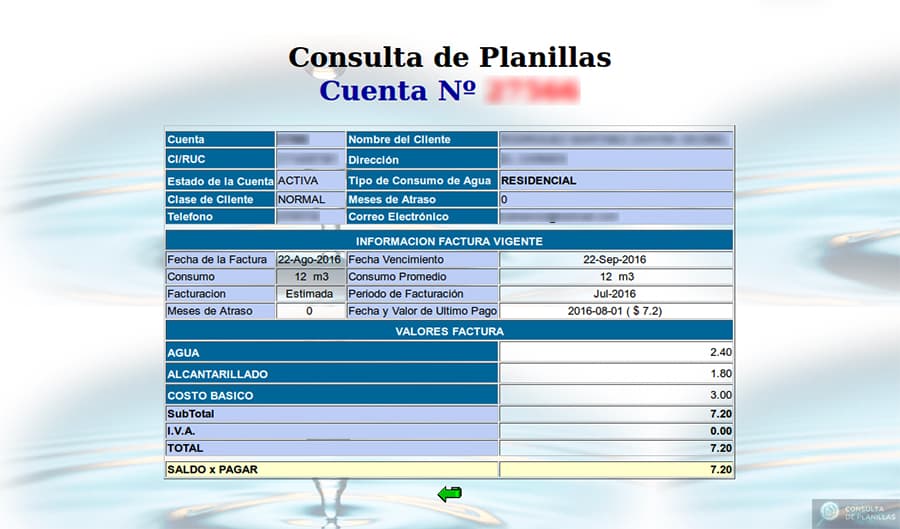 Guía paso a paso para consultar la planilla de agua en Santo Domingo